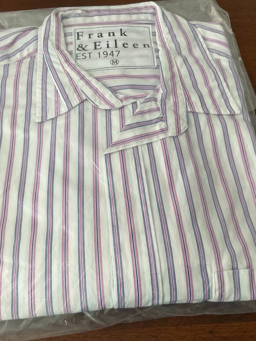 Frank & Eileen striped medium shirt NWT